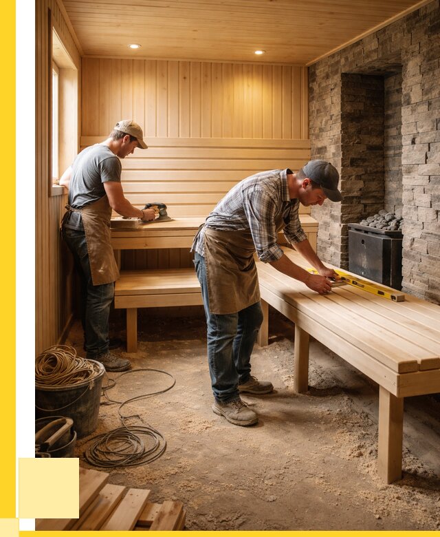 Отделка бани в Ленинске-Кузнецком: внутренняя отделка от 3066 р. | ЭриданЛнн