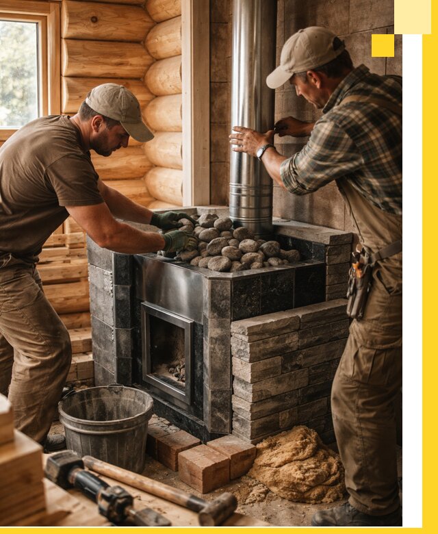 Строительство и отделка русских бань под ключ в Ленинске-Кузнецком