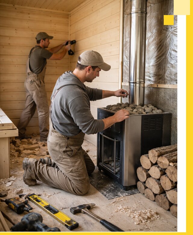 Строительство деревянных бань под ключ в Ленинске-Кузнецком проекты и монтаж