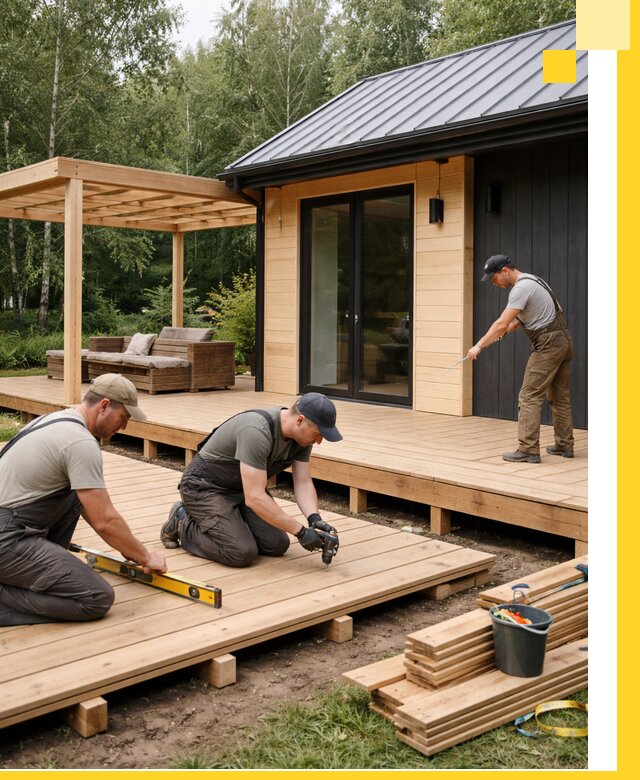 Строительство бань с террасой и бассейном под ключ в Ленинске-Кузнецком