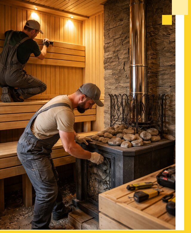 Комплексный дизайн бань, саун и зон отдыха в Ленинске-Кузнецком