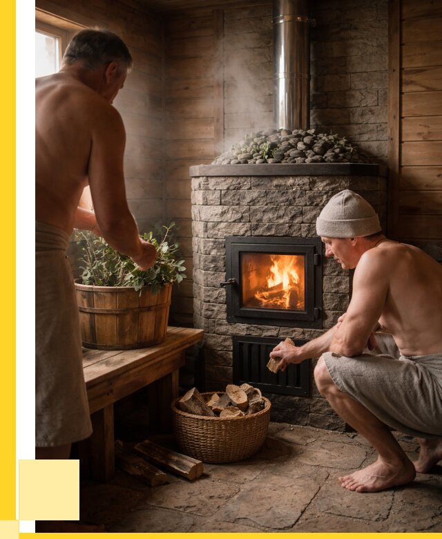 Банные печи под ключ в Ленинске-Кузнецком от 45995 р. | ЭриданЛнн кирпичная