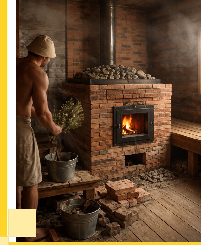 Кирпичные банные печи в Ленинске-Кузнецком от 91989 р. | ЭриданЛнн