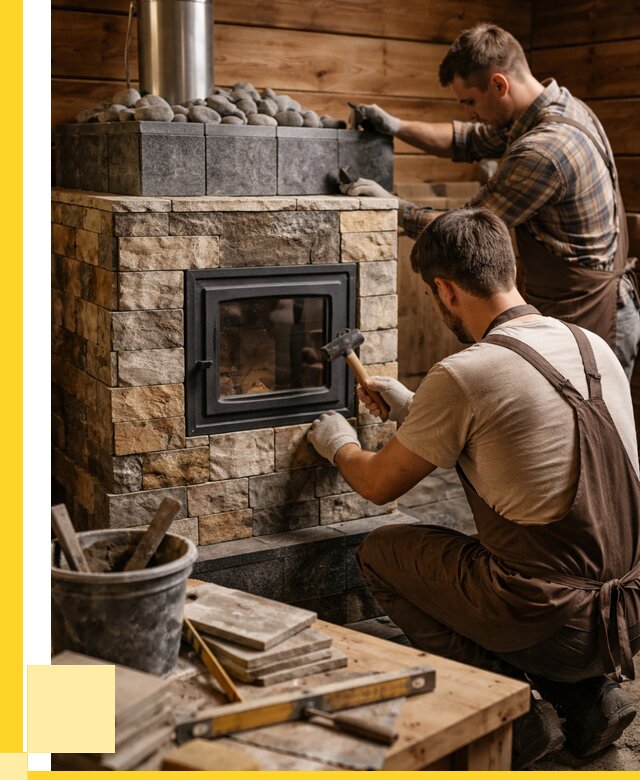 Облицовка банной печи в Ленинске-Кузнецком от 15332 р. | ЭриданЛнн