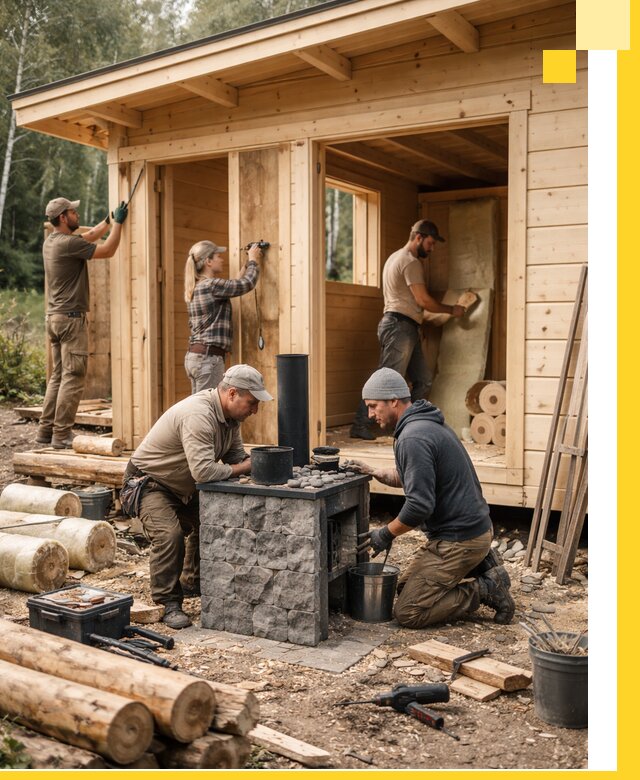 Купить баню под ключ в Ленинске-Кузнецком строительство монтаж отделка