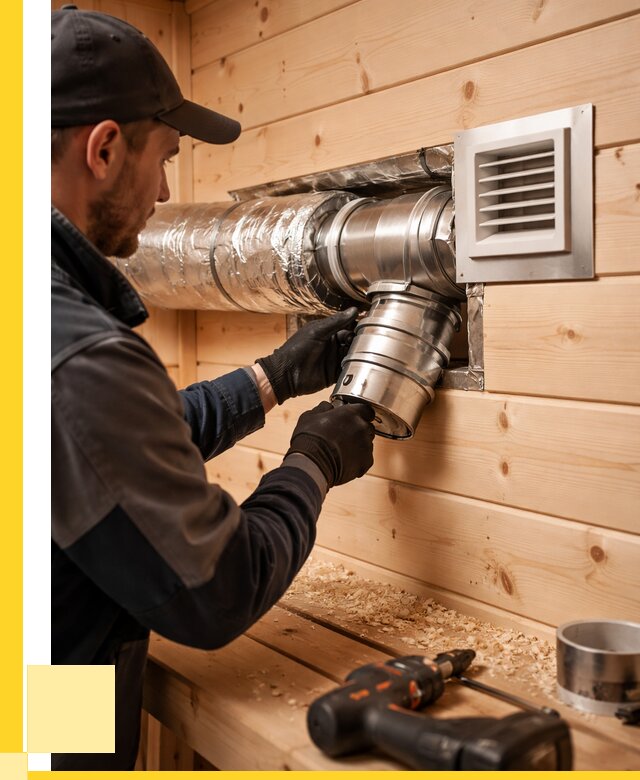 Монтаж вентиляции бани в Ленинске-Кузнецком от 12265 р. | ЭриданЛнн