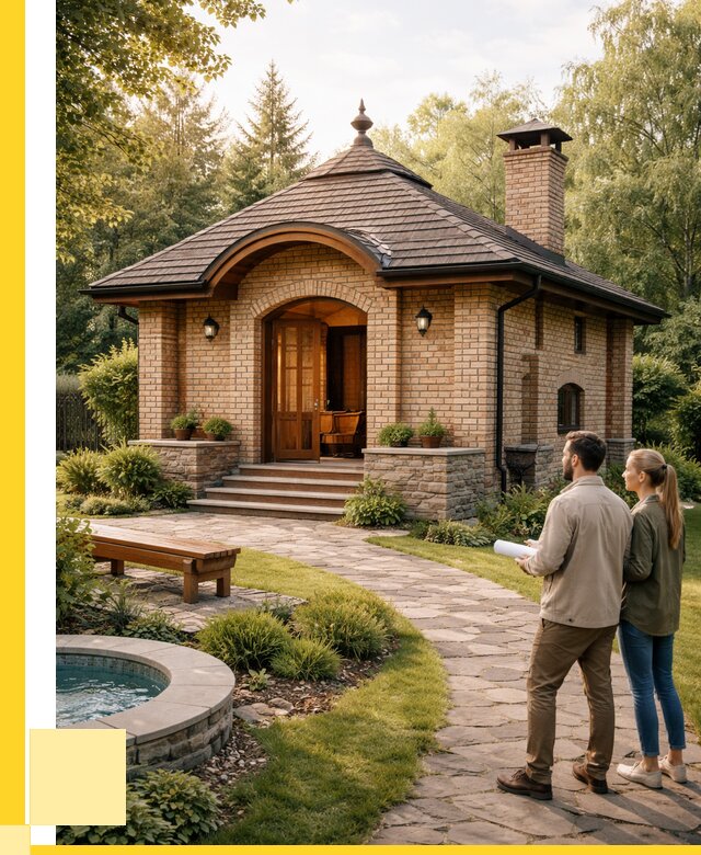 Проект кирпичной бани в Ленинске-Кузнецком от 30663 р. | ЭриданЛнн