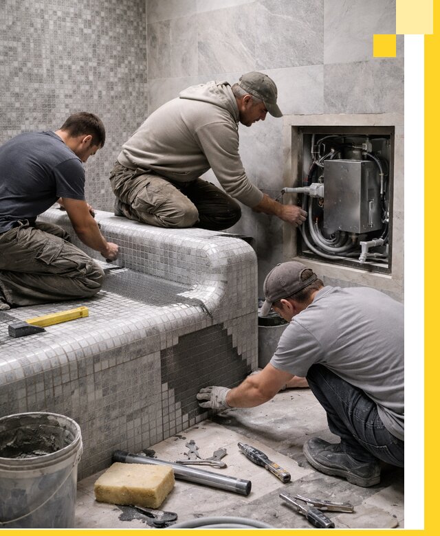 Проекты хамамов под ключ в Ленинске-Кузнецком и дизайн и строительство