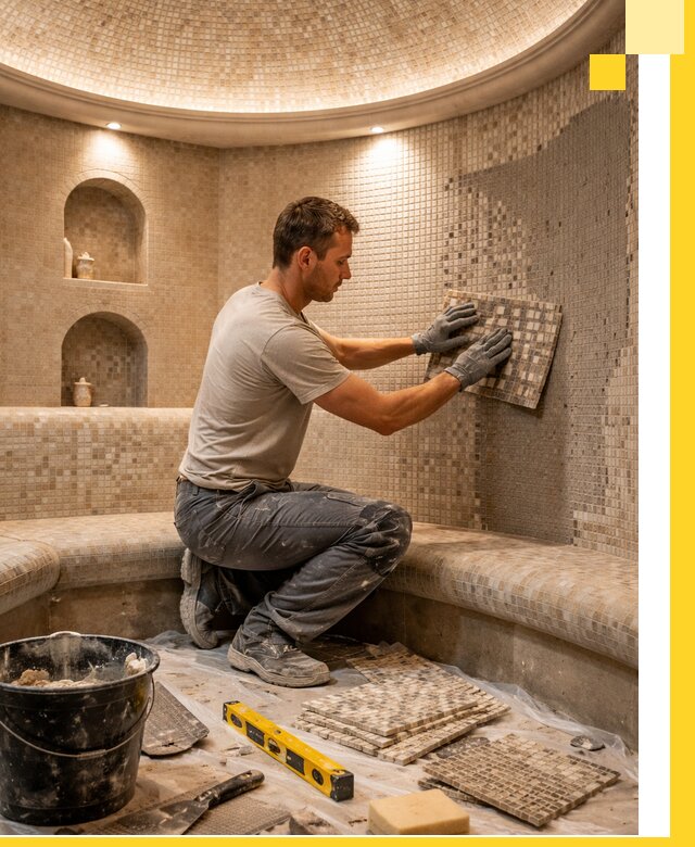 Устройство и монтаж домашнего хамама под ключ в Ленинске-Кузнецком