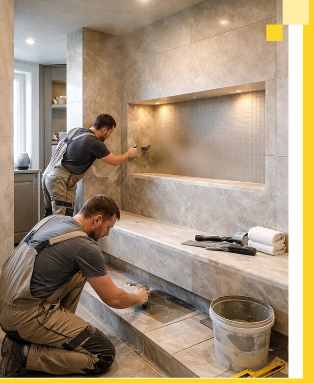 Профессиональное строительство хамама в квартире в Ленинске-Кузнецком