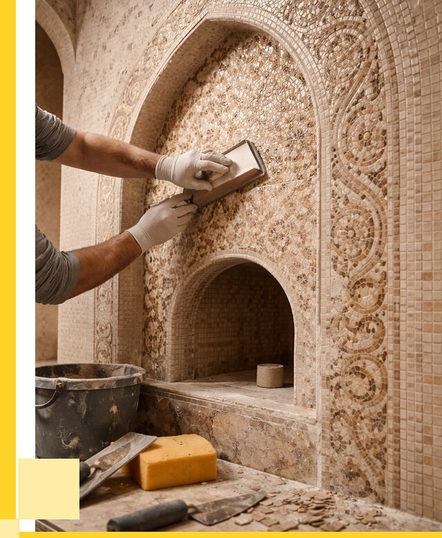 Мозаика для хамама в Ленинске-Кузнецком под ключ от 5111 р. | ЭриданЛнн