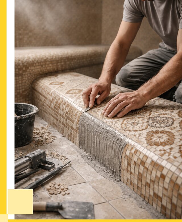 Плитка для хамама под ключ в Ленинске-Кузнецком от 3577 р. | ЭриданЛнн