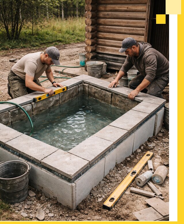 Изготовление и установка холодных купелей под ключ в Ленинске-Кузнецком