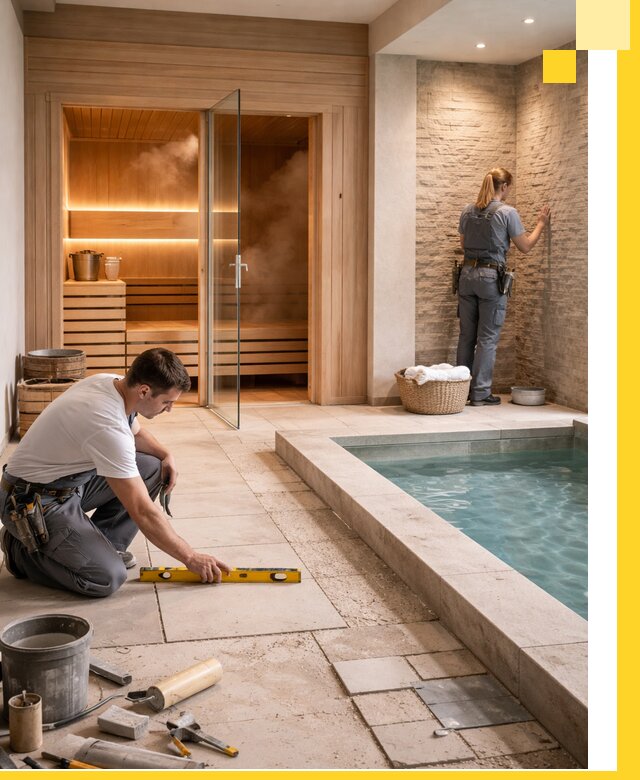 Комплексный дизайн и отделка интерьеров SPA под ключ в Ленинске-Кузнецком